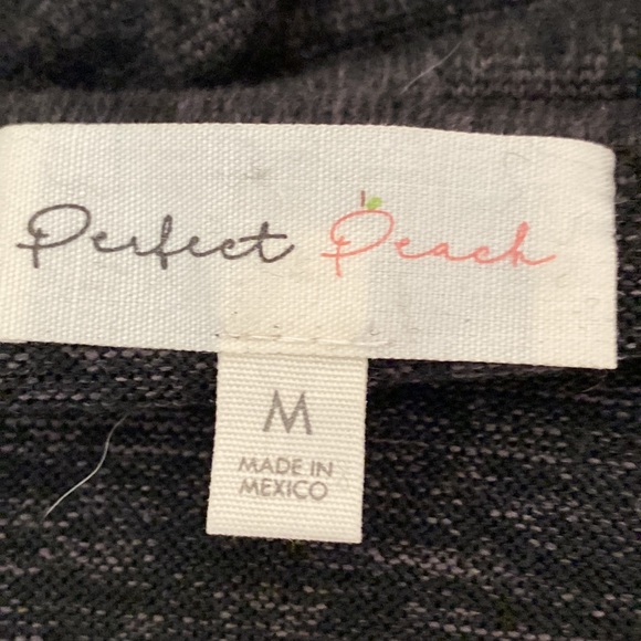 Perfect Peach Grey Heather Long Sleeved Girl's Tiered Maxi Dress size Medium - Picture 11 of 12